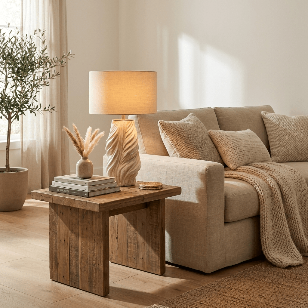 Celvienne gedraaide keramische tafellamp