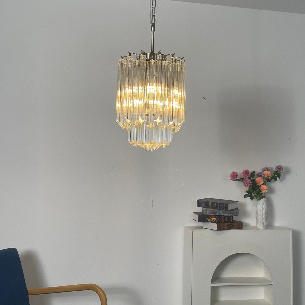 Luph Transparant Murano glas Prism Kroonluchter