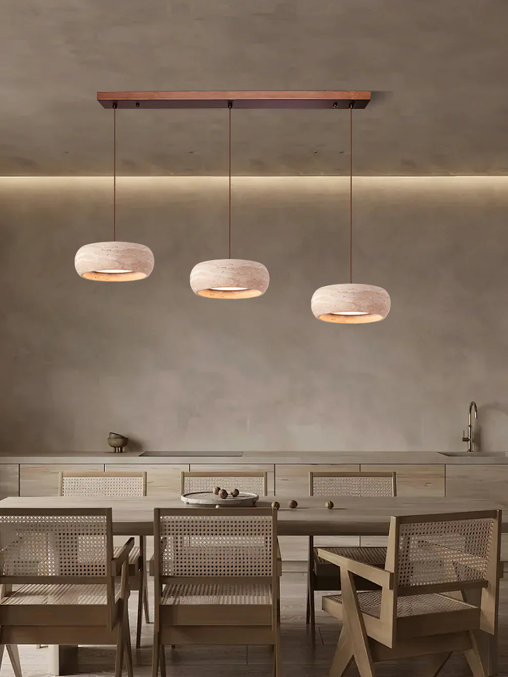 Ozawa Modern Ronde Cement Hanglampen Lampenkap Slaapkamer Eetkamer