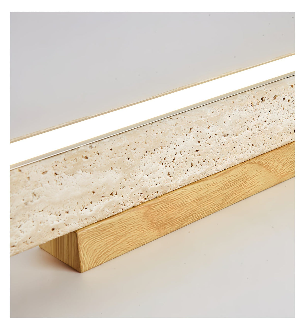 Valinian Minimalistische plafondlamp van travertin