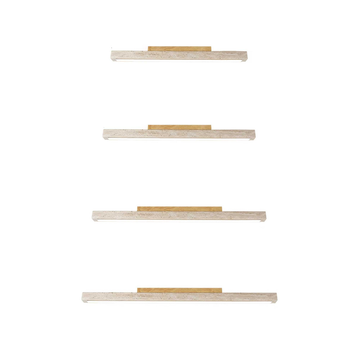 Valinian Minimalistische plafondlamp van travertin