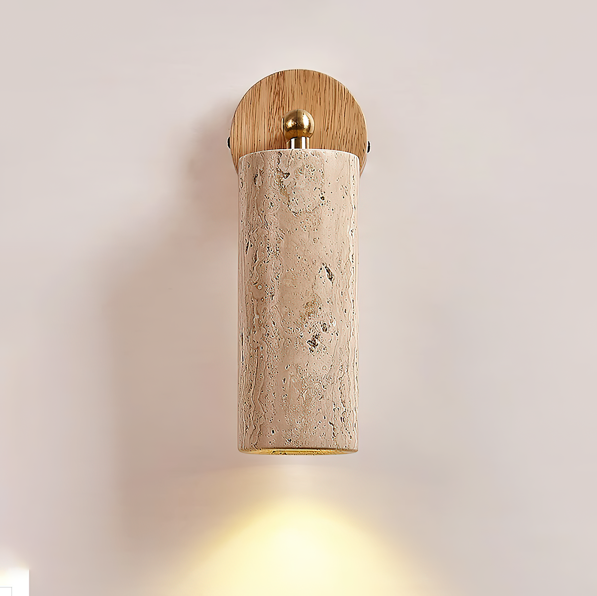 Seralella travertin wandlamp