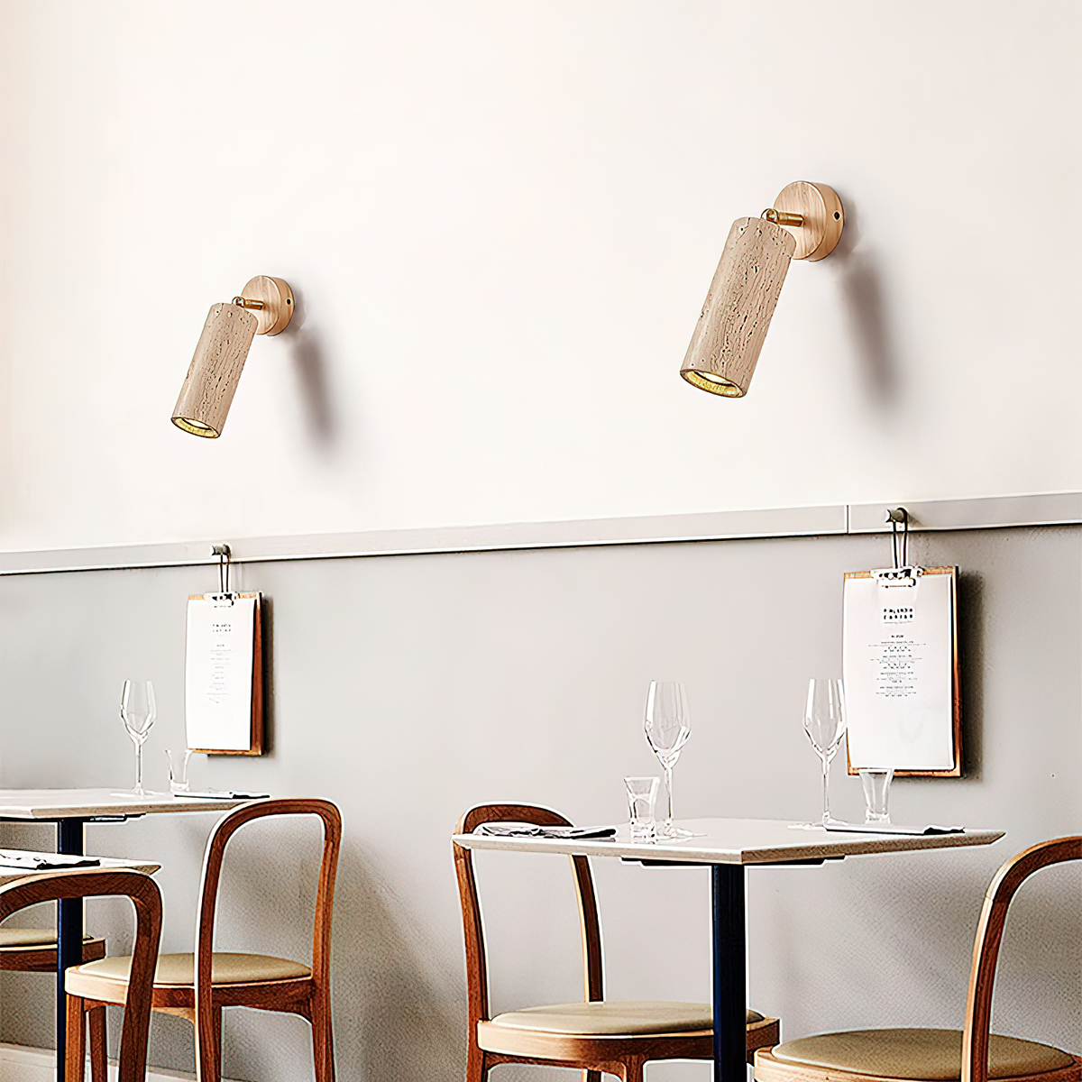 Seralella travertin wandlamp
