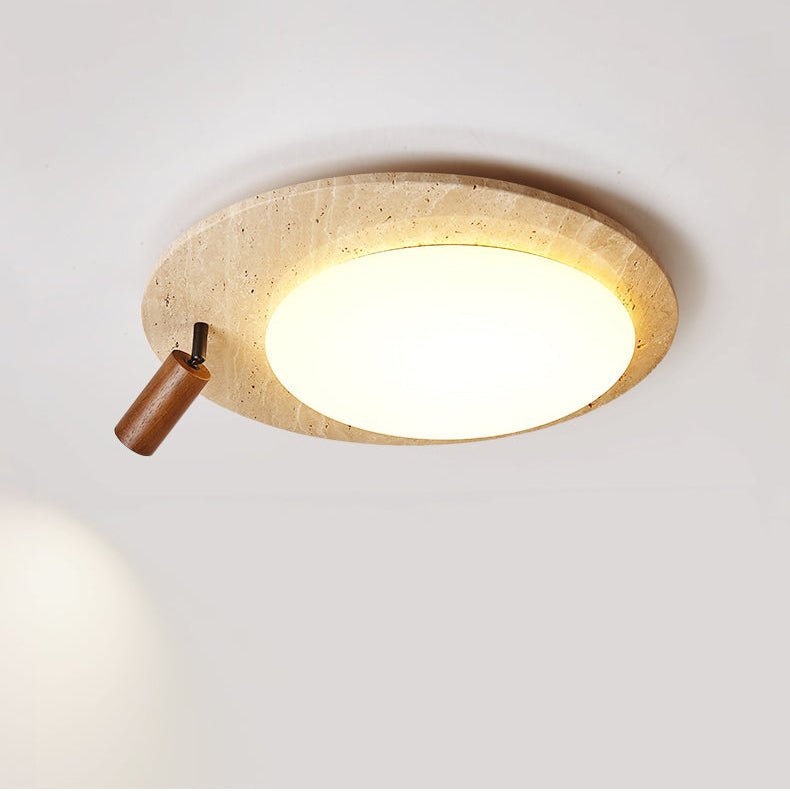 Nivorne travertin Ovale Knop plafondlamp