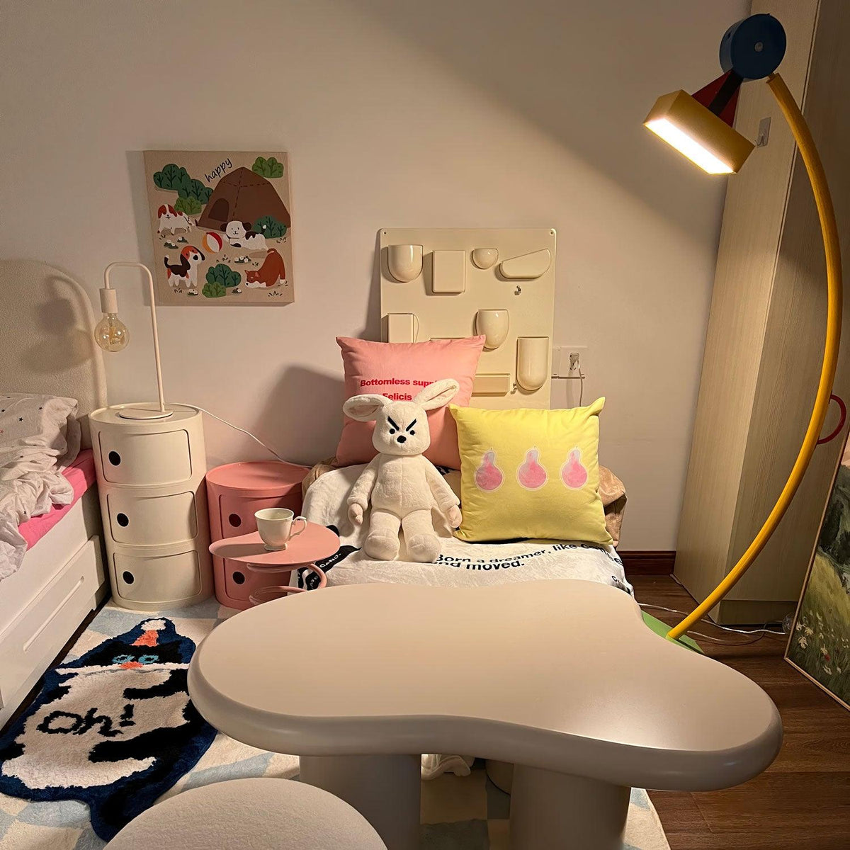 Ecori Acryl Kunst vloerlamp