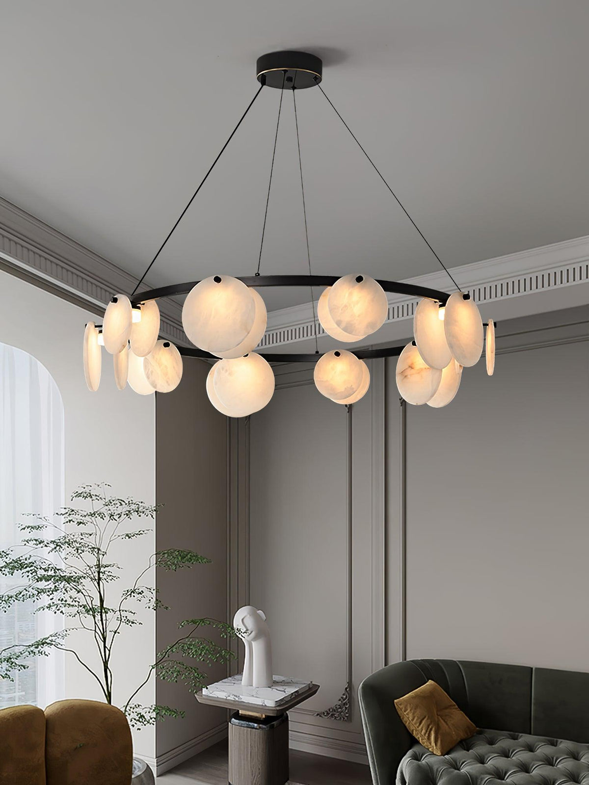 Jase albasten kroonluchter