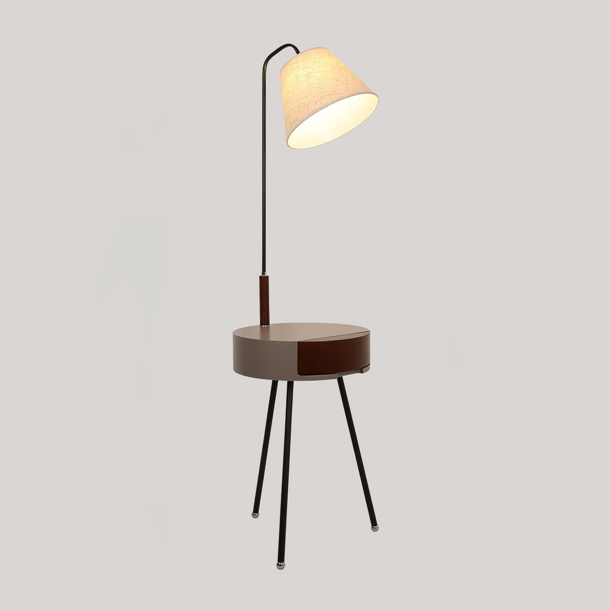 Lumo driepoot vloerlamp van linnen