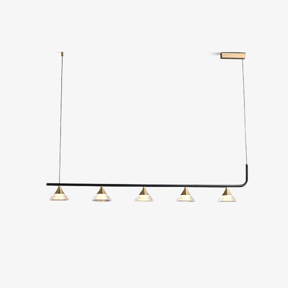 Auranielle Mid-Century Moderne hanglamp van messing
