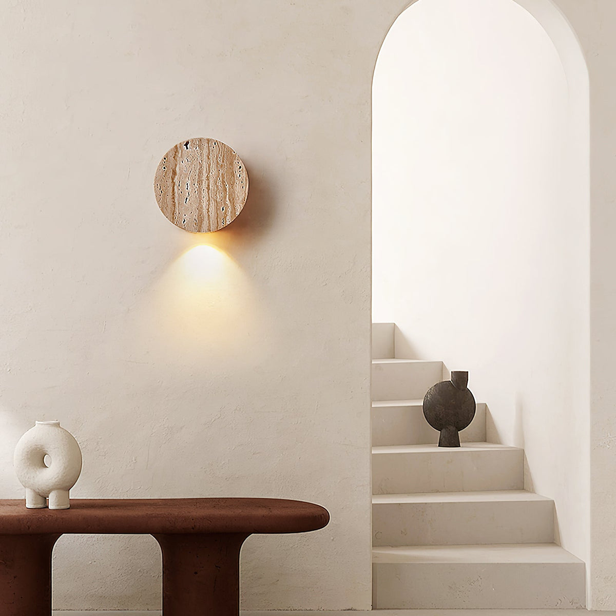 Tavoraya travertin wandlamp