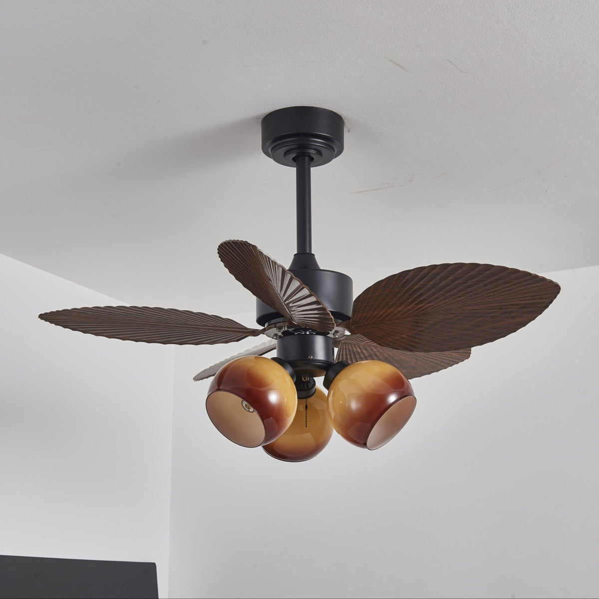 Rinaleria Vintage hout Plafondventilator met verlichting