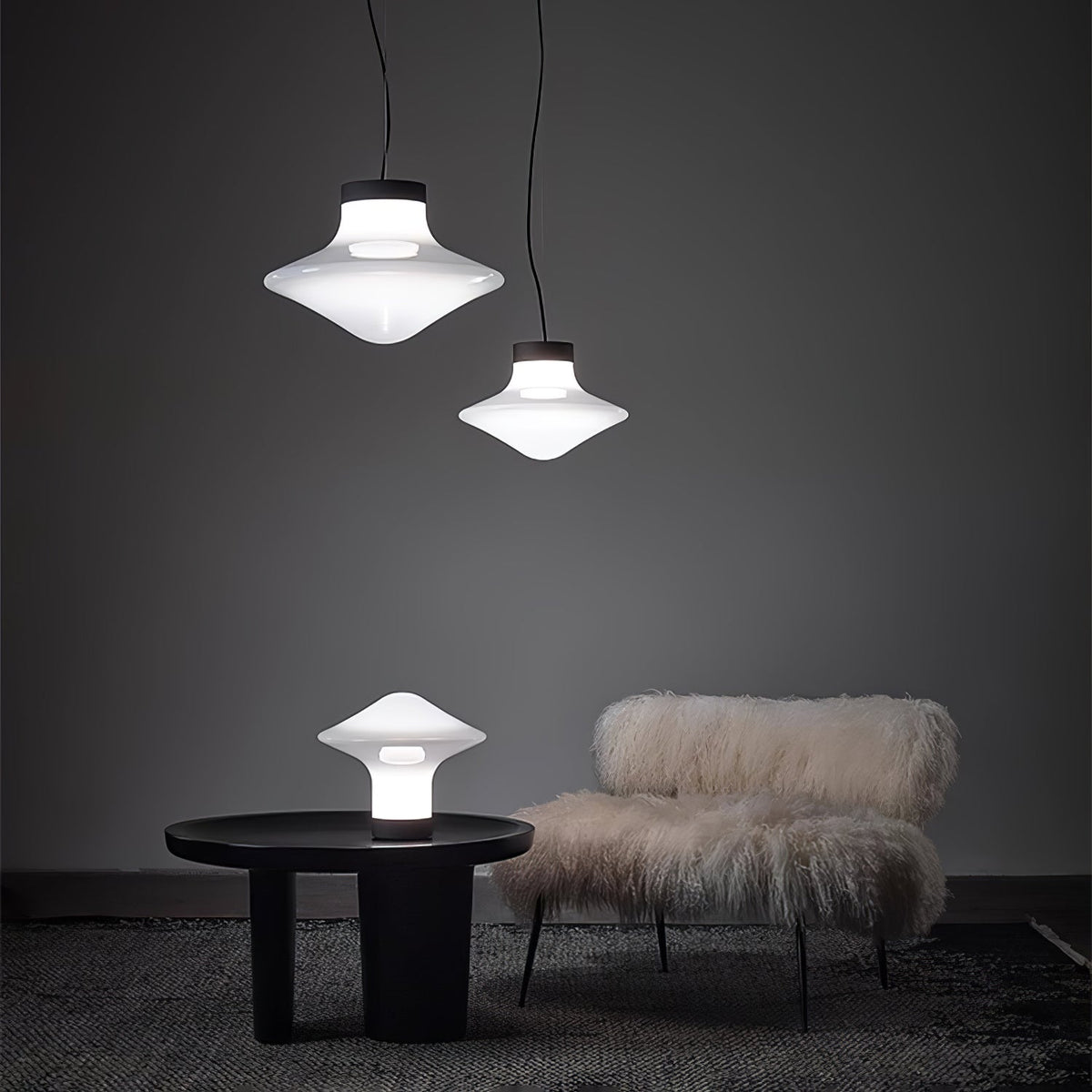Esoleth Premium Noordse kunst glas hanglamp