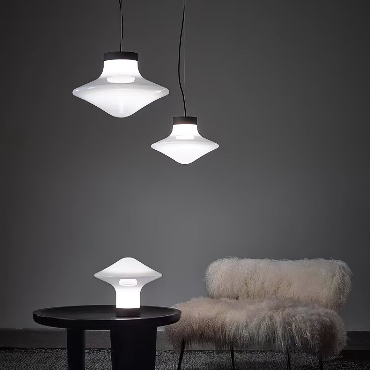 Esoleth Premium Noordse kunst glas hanglamp