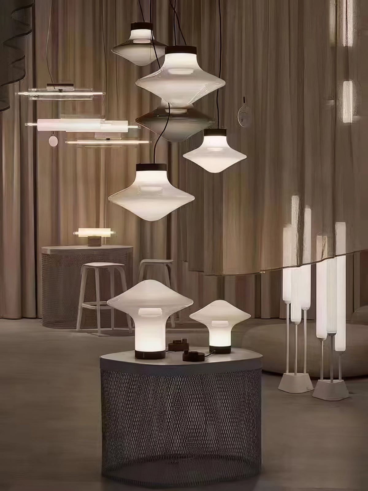Esoleth Premium Noordse kunst glas hanglamp
