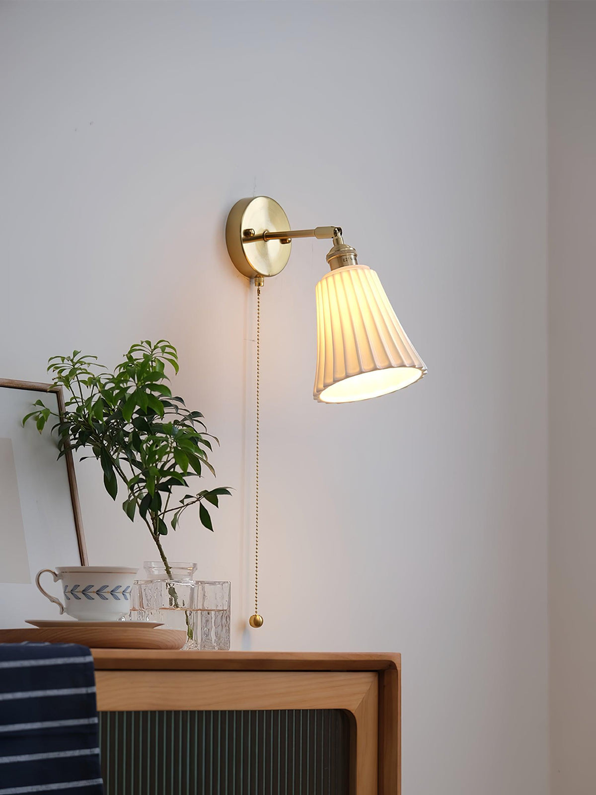 Nominex Vintage wandlamp van keramiek