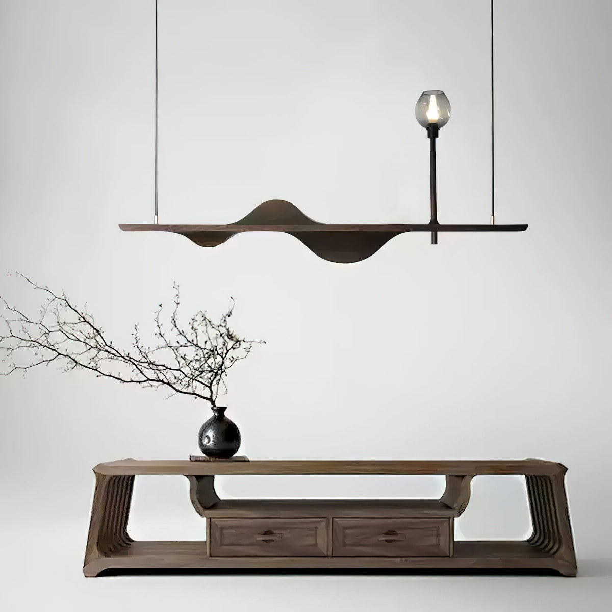 Cushais Wave hout hanglamp