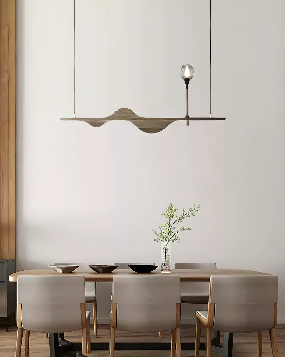 Cushais Wave hout hanglamp