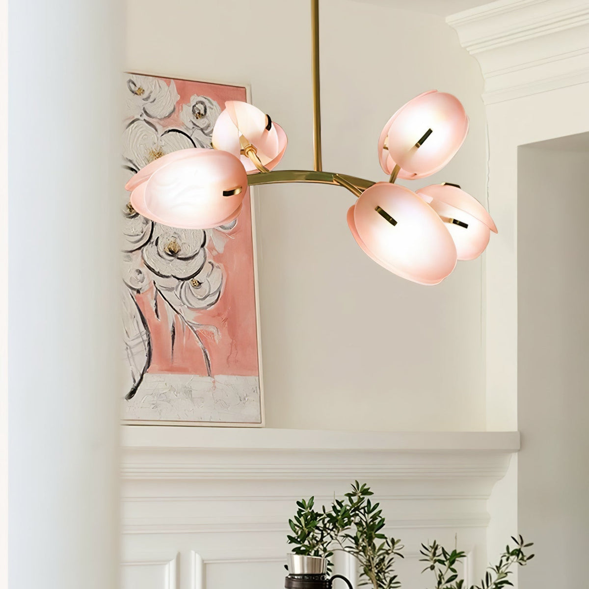 Blossom Moderne kroonluchter van glas