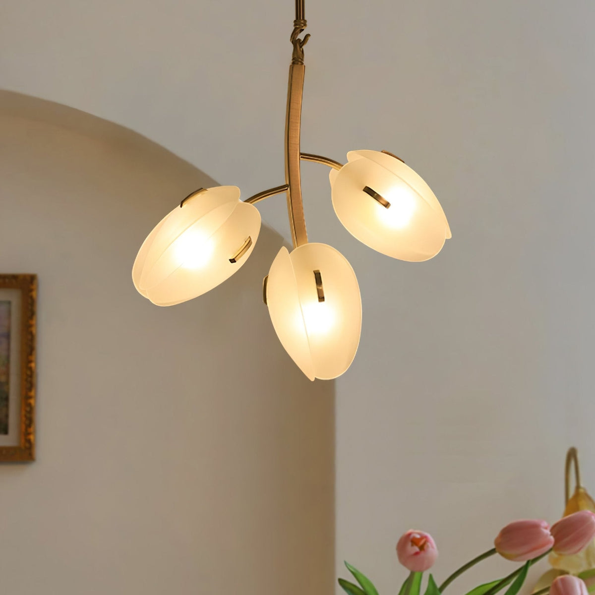 Blossom Moderne kroonluchter van glas