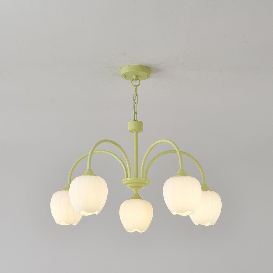 Eiraine kroonluchter Tulip Matcha glas