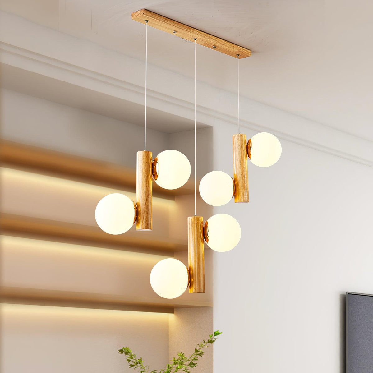 Solstica Hout klassieke hanglamp