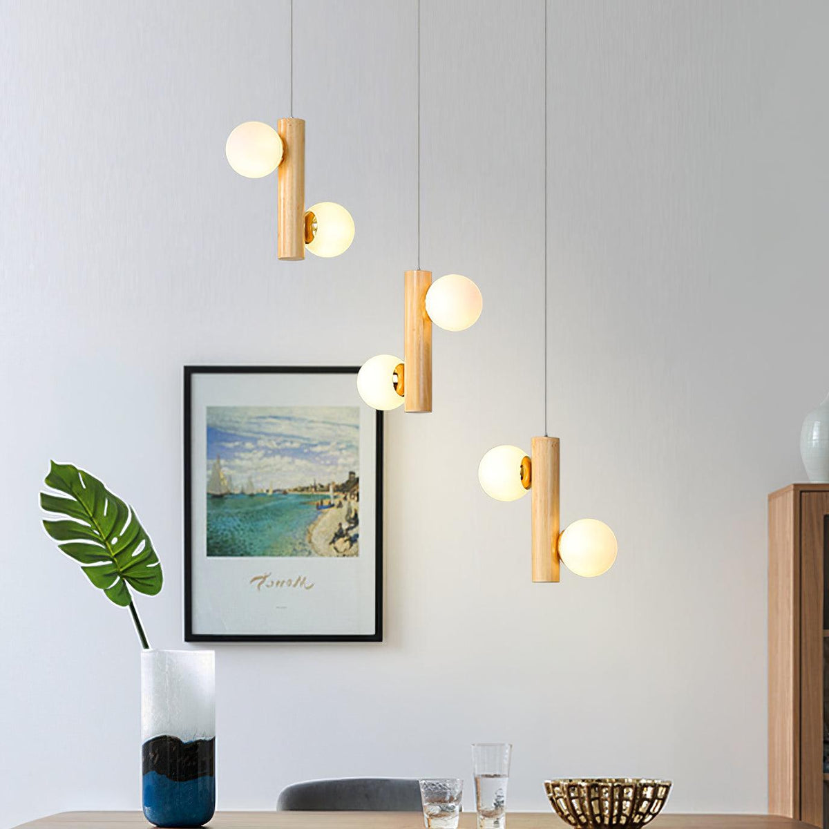 Solstica Hout klassieke hanglamp