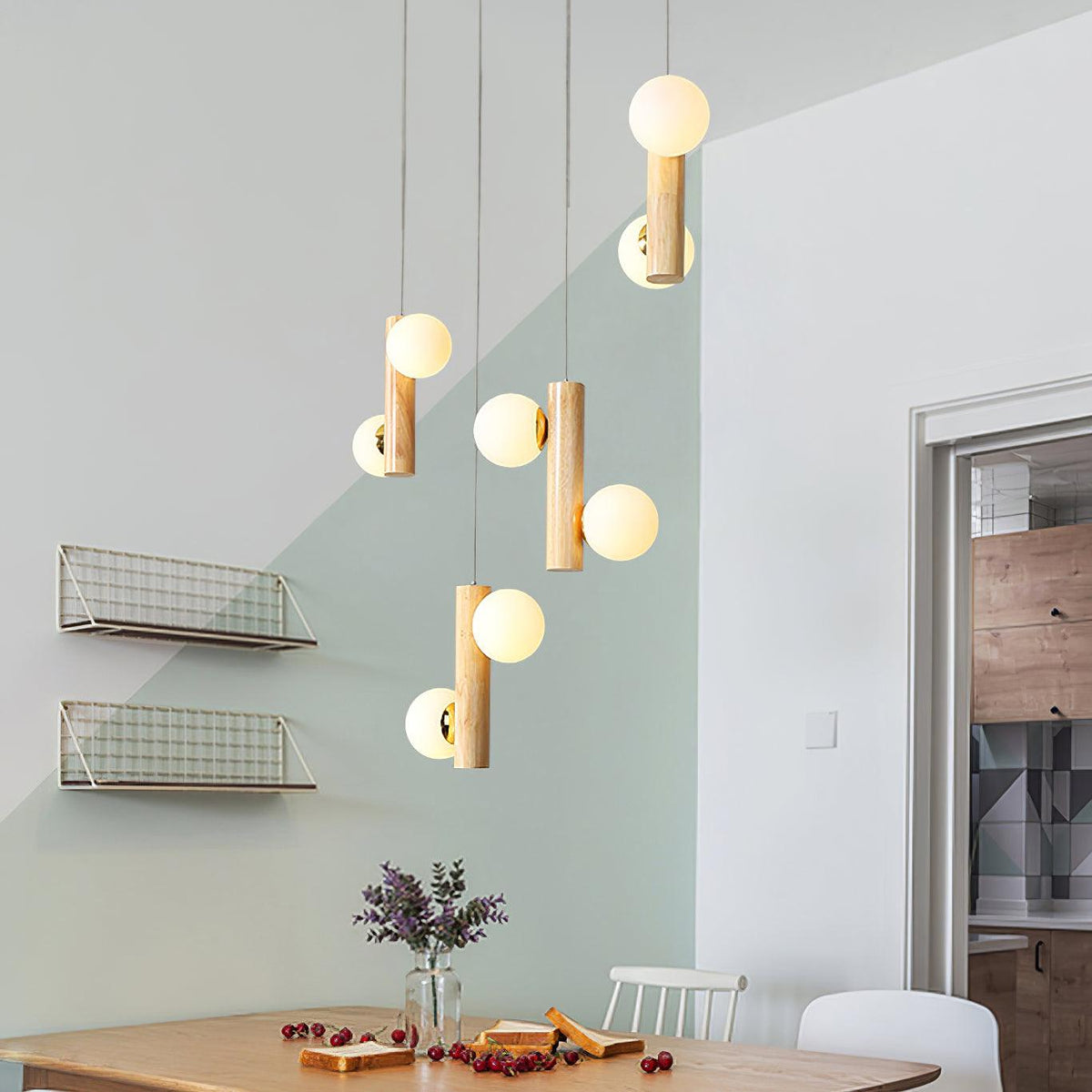 Solstica Hout klassieke hanglamp