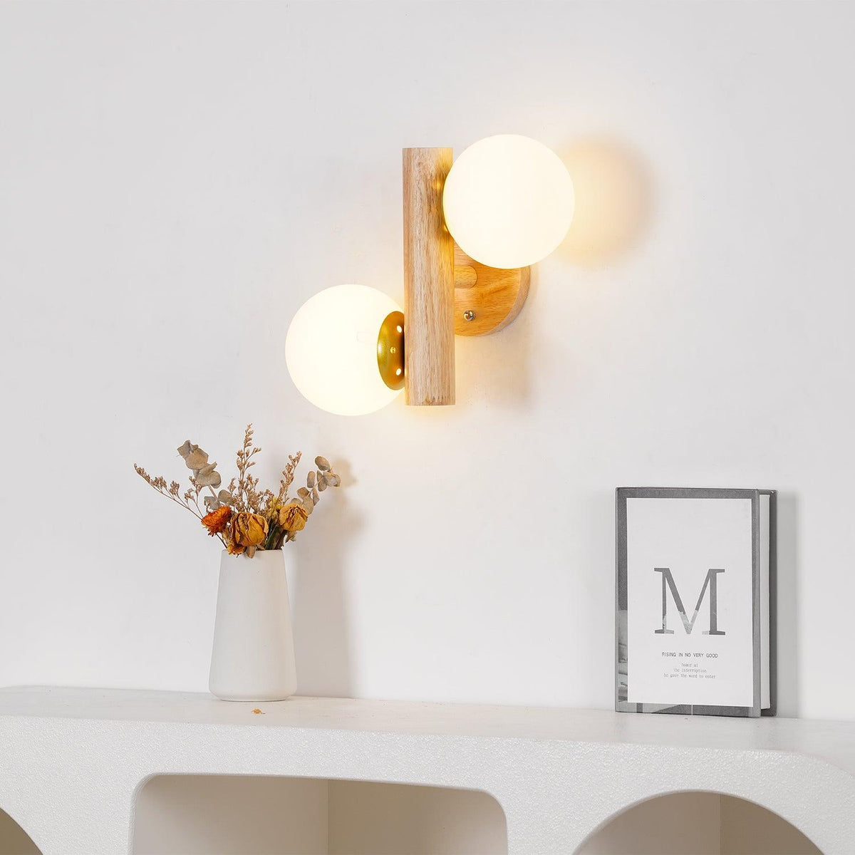 Fioran Hout Scandinavische wandlamp