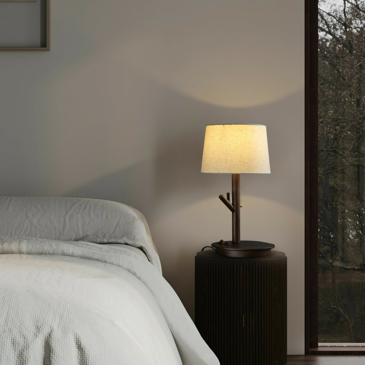 Branch Rustic Houten tafellamp