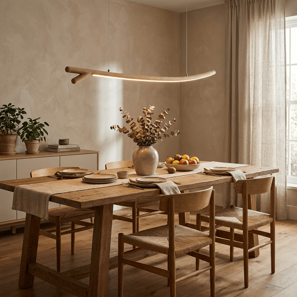 Sylorina hanglamp van walnoothout