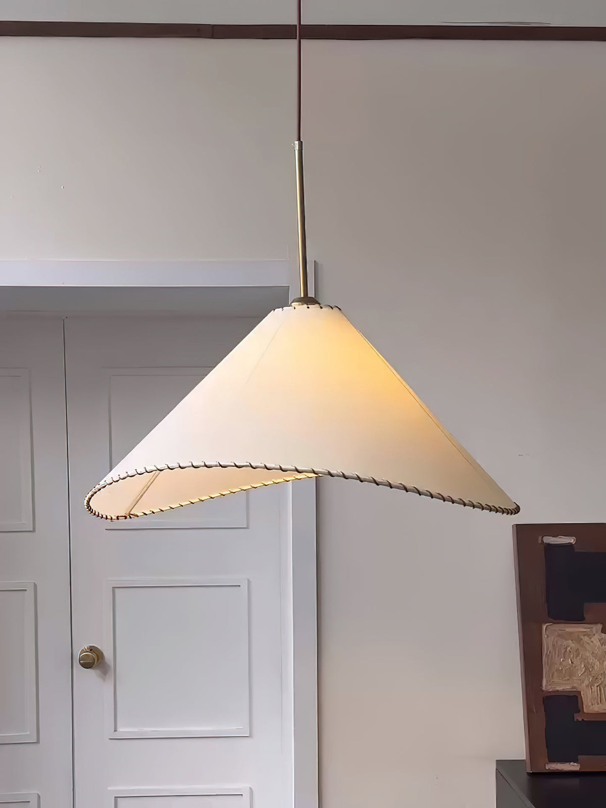 Aursoreth Nordic Twisted Shade stof hanglamp
