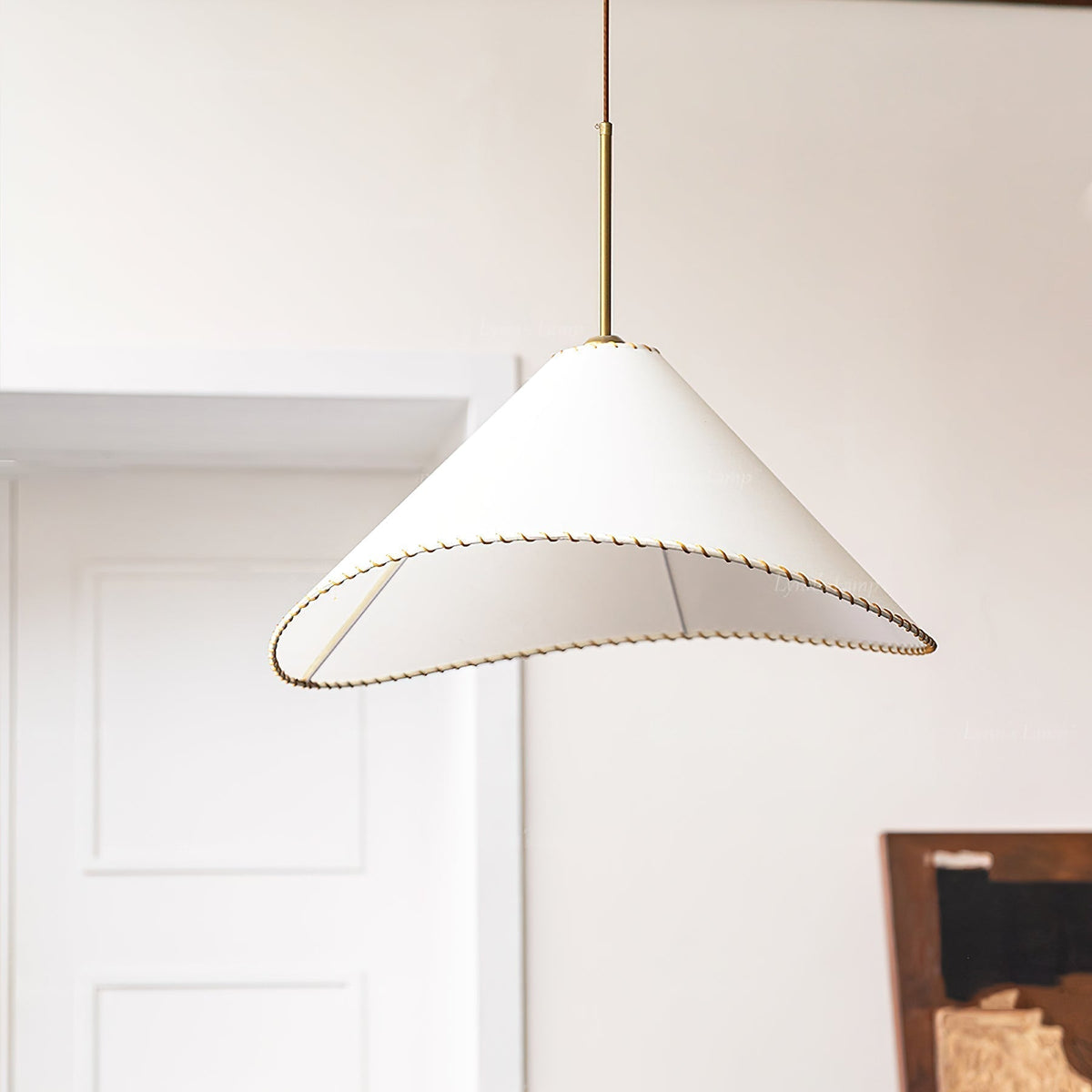 Aursoreth Nordic Twisted Shade stof hanglamp