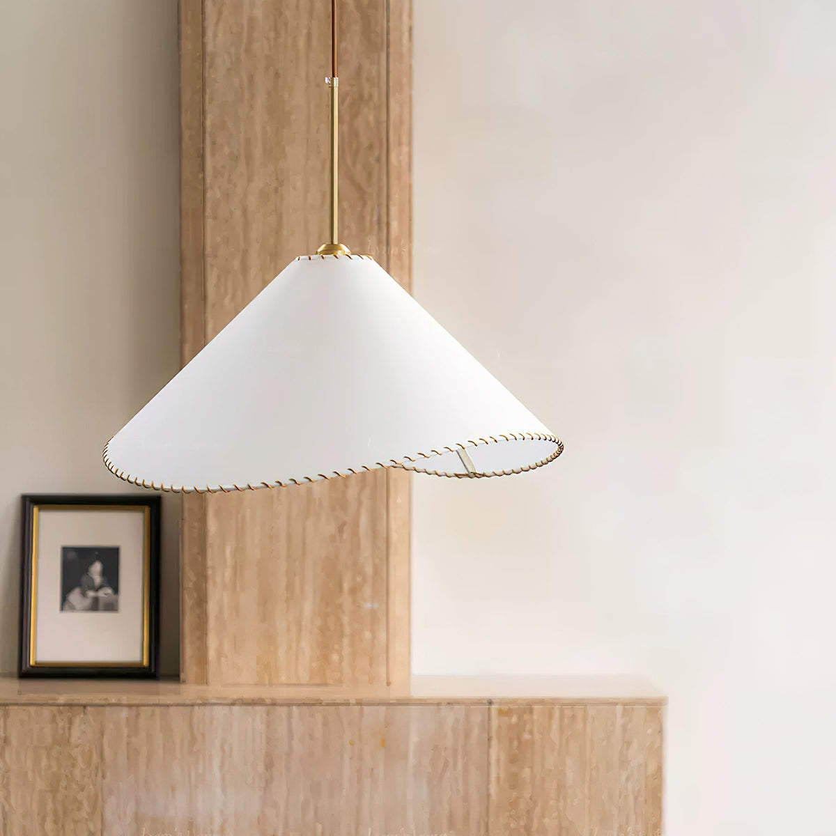 Aursoreth Nordic Twisted Shade stof hanglamp