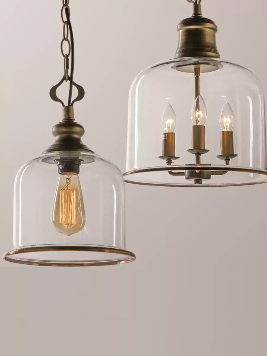 Celaniella Vintage elegantie hanglamp van glas