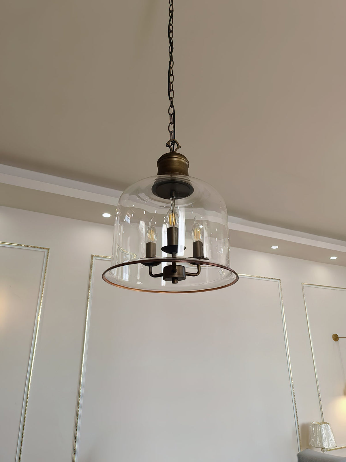 Celaniella Vintage elegantie hanglamp van glas
