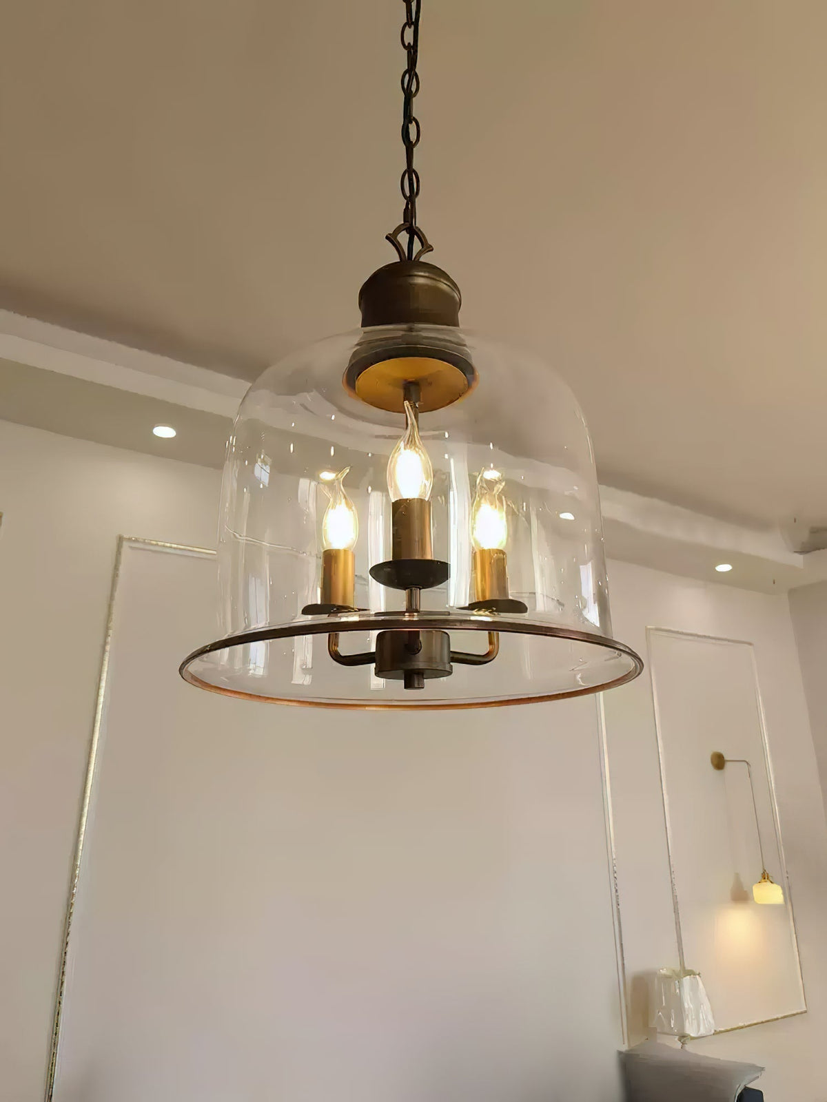 Celaniella Vintage elegantie hanglamp van glas