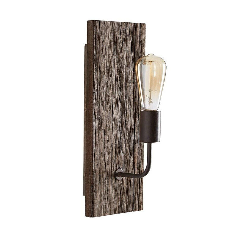 Aveneette wandlamp donker hout