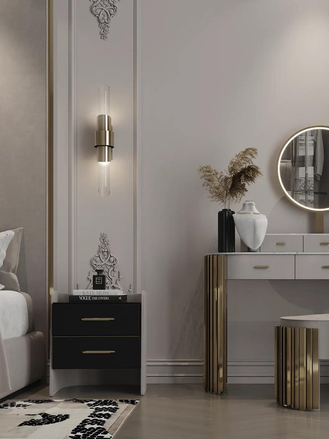 Seluise wandlamp Noordse kunst Klein Kristal Metaal