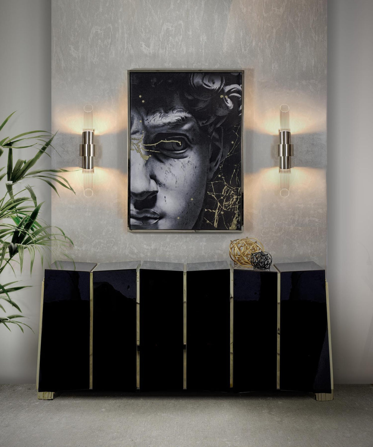 Seluise wandlamp Noordse kunst Klein Kristal Metaal