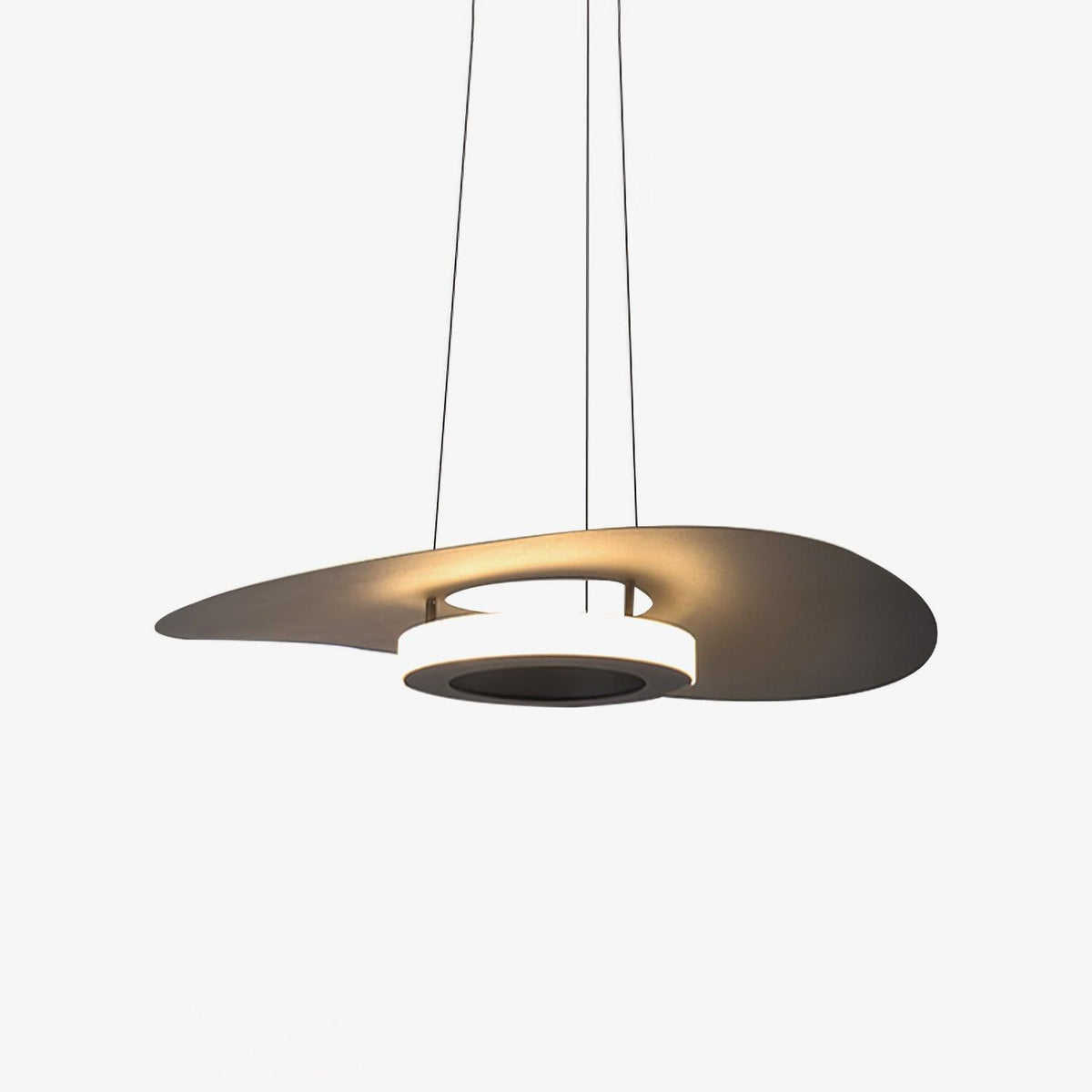 Woka hanglamp aluminium UFO-ring minimalistisch