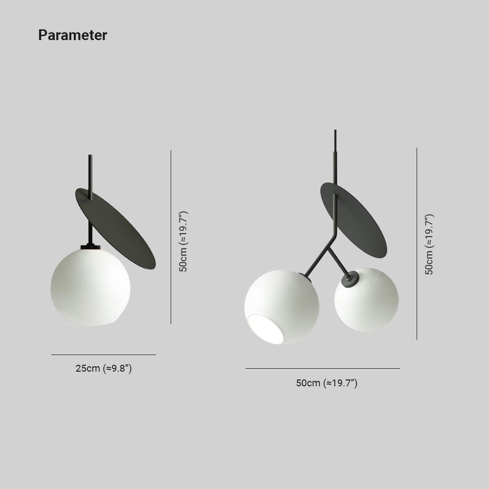 Valentina Moderne Design LED Kersen Hanglamp Metaal/Glas 3 Kleuren Woonkamer/Slaapkamer/Eetkamer