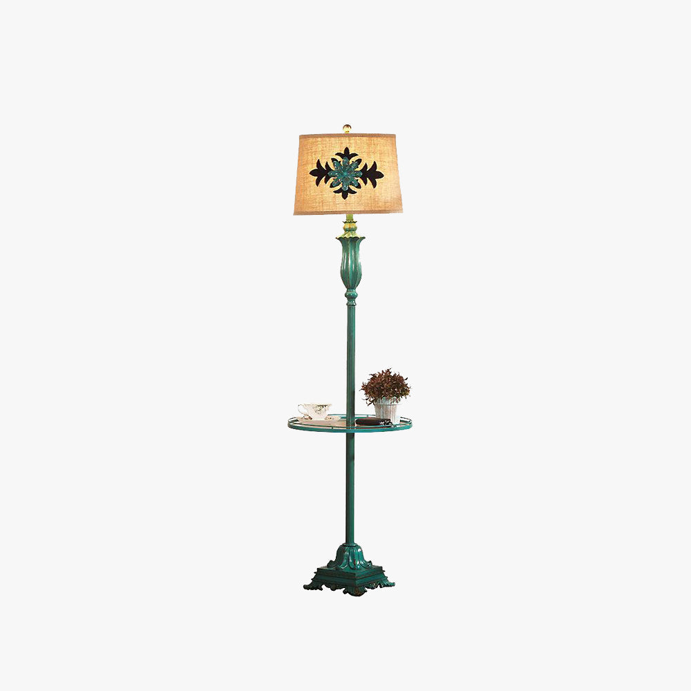 Eryn Vintage Maan LED Vloerlamp Groen Metaal/Resin Slaapkamer
