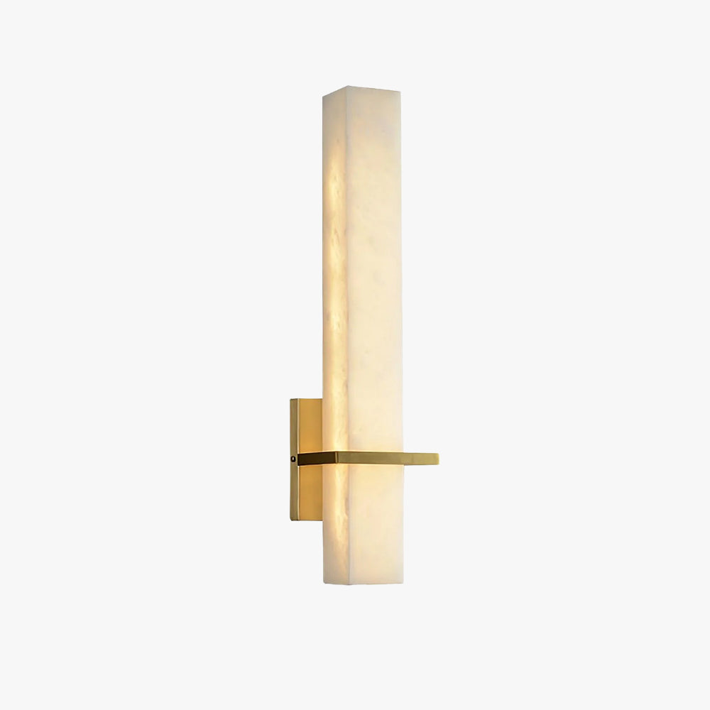 Eiriaya wandlamp wit albast messing modern kubus