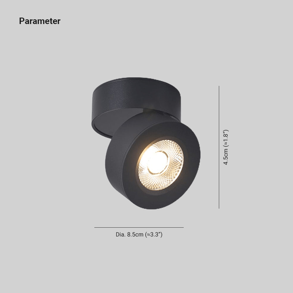 Kex LED-plafondlamp rond draaibaar verstelbaar
