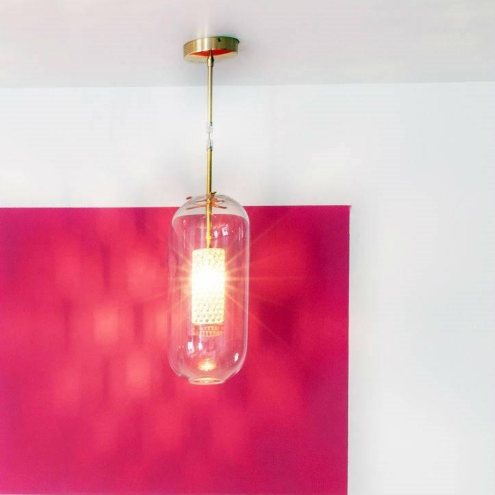 Sypharil Minimalistische hanglamp met glas