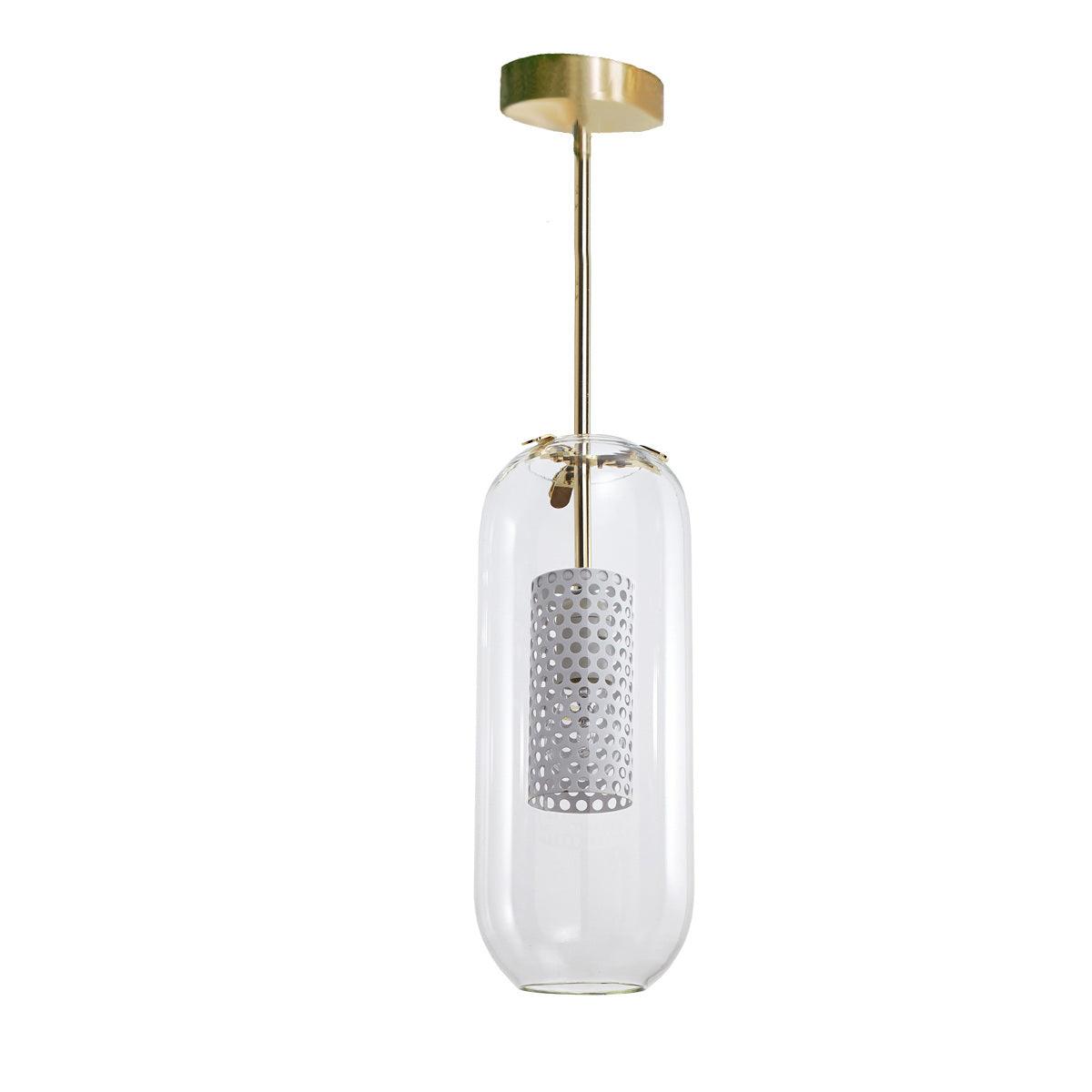 Sypharil Minimalistische hanglamp met glas