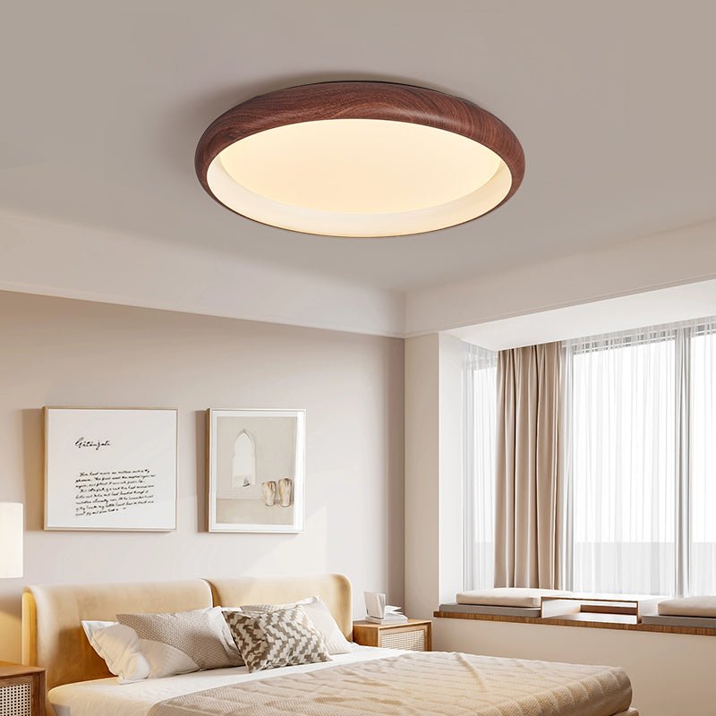 Zesolis Moderne minimalistische plafondlamp van walnoot