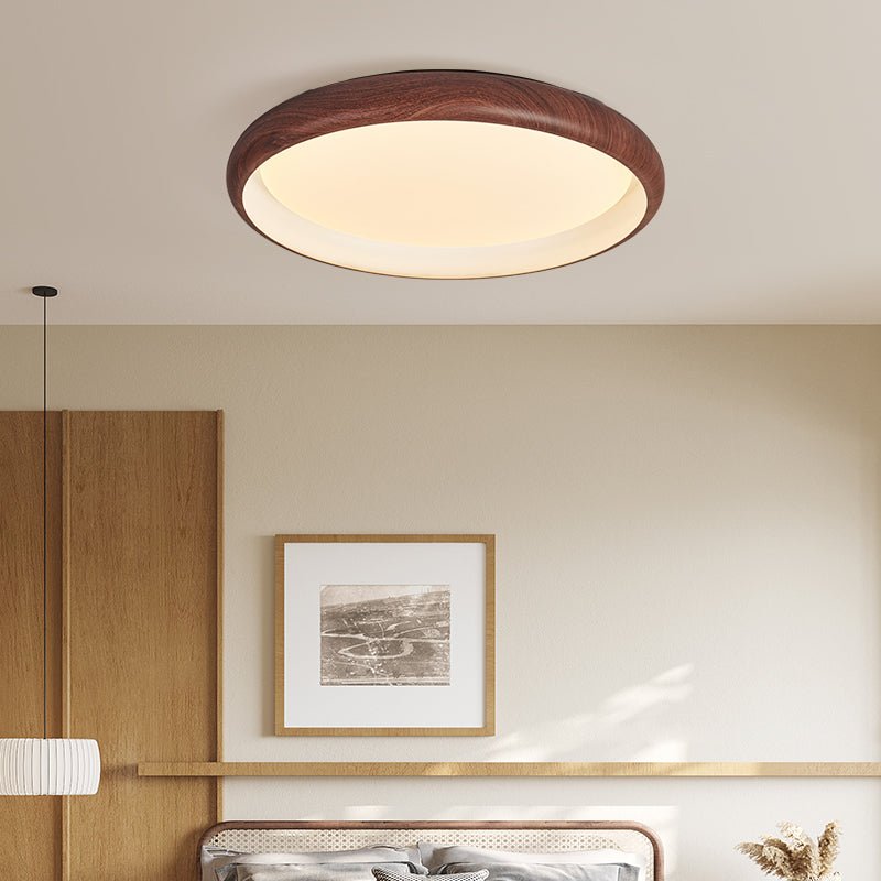 Zesolis Moderne minimalistische plafondlamp van walnoot