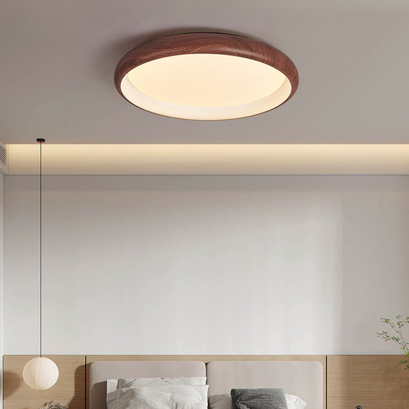 Zesolis Moderne minimalistische plafondlamp van walnoot