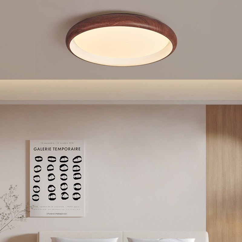 Zesolis Moderne minimalistische plafondlamp van walnoot