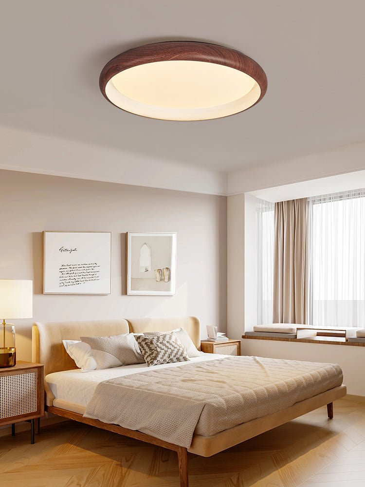 Zesolis Moderne minimalistische plafondlamp van walnoot